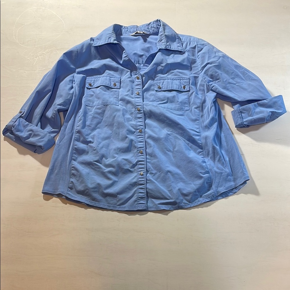 Croft & Barrow Light Blue Women’s Shirt Size XL